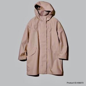 Uniqlo Blocktech Hooded Rain Coat BLUSH PINK - Small - Wind & Water Resistant